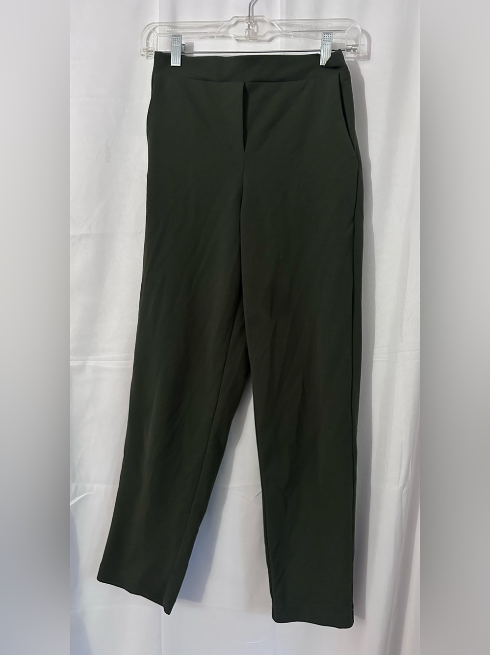Monteau Dark Green Straight Leg Pants